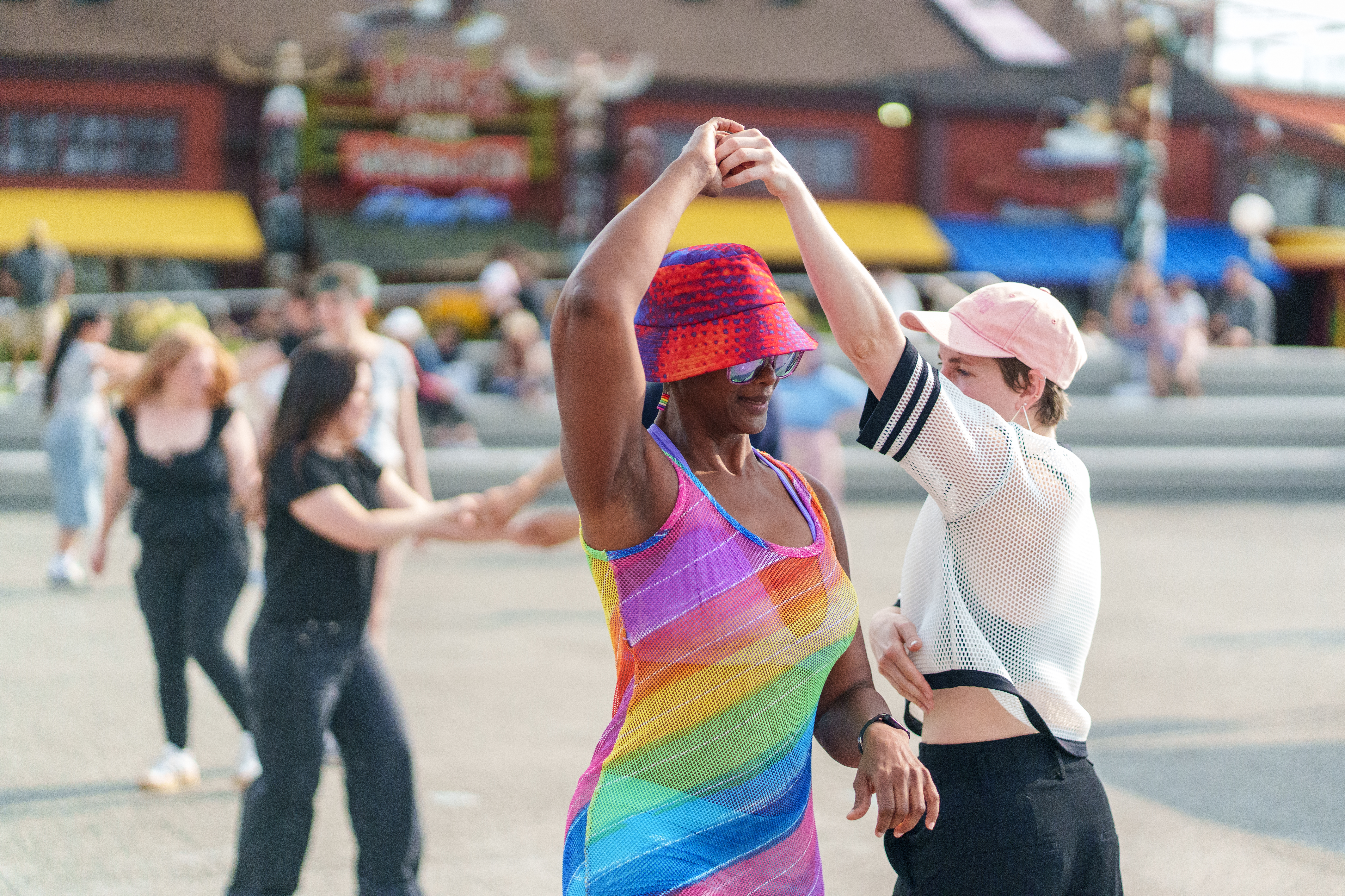 Dancing at Hustle on the Pier